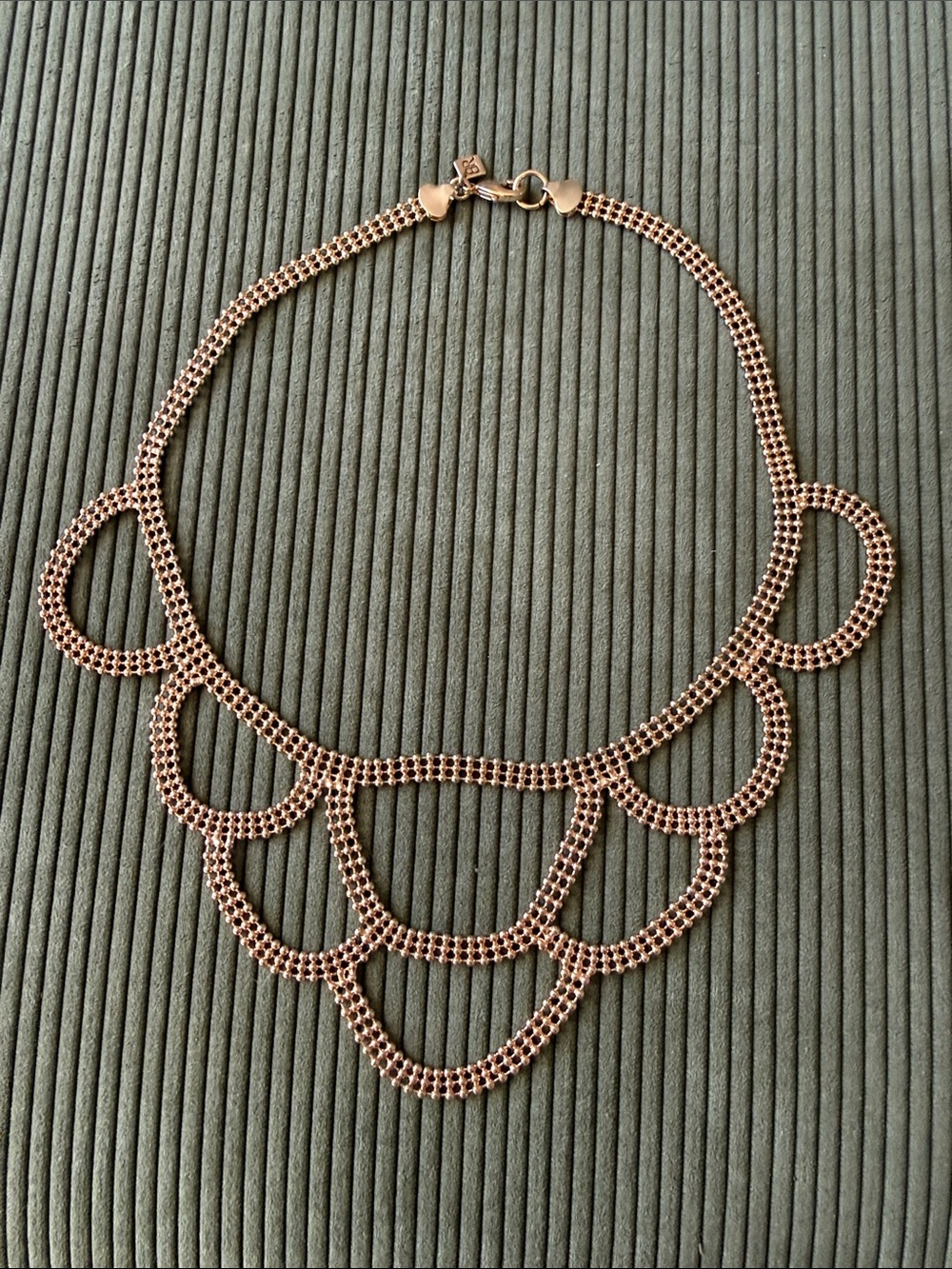 Vintage Banana Republic Gold Toned Statement Necklace